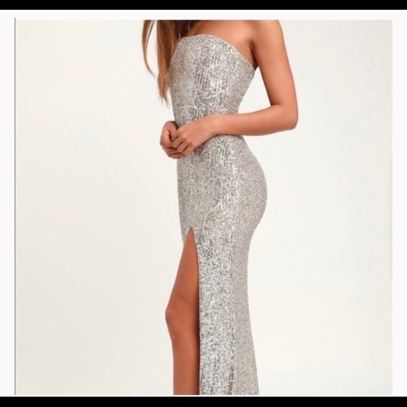 Lulus Dresses & Skirts - Lulus Sequin Strapless Dress